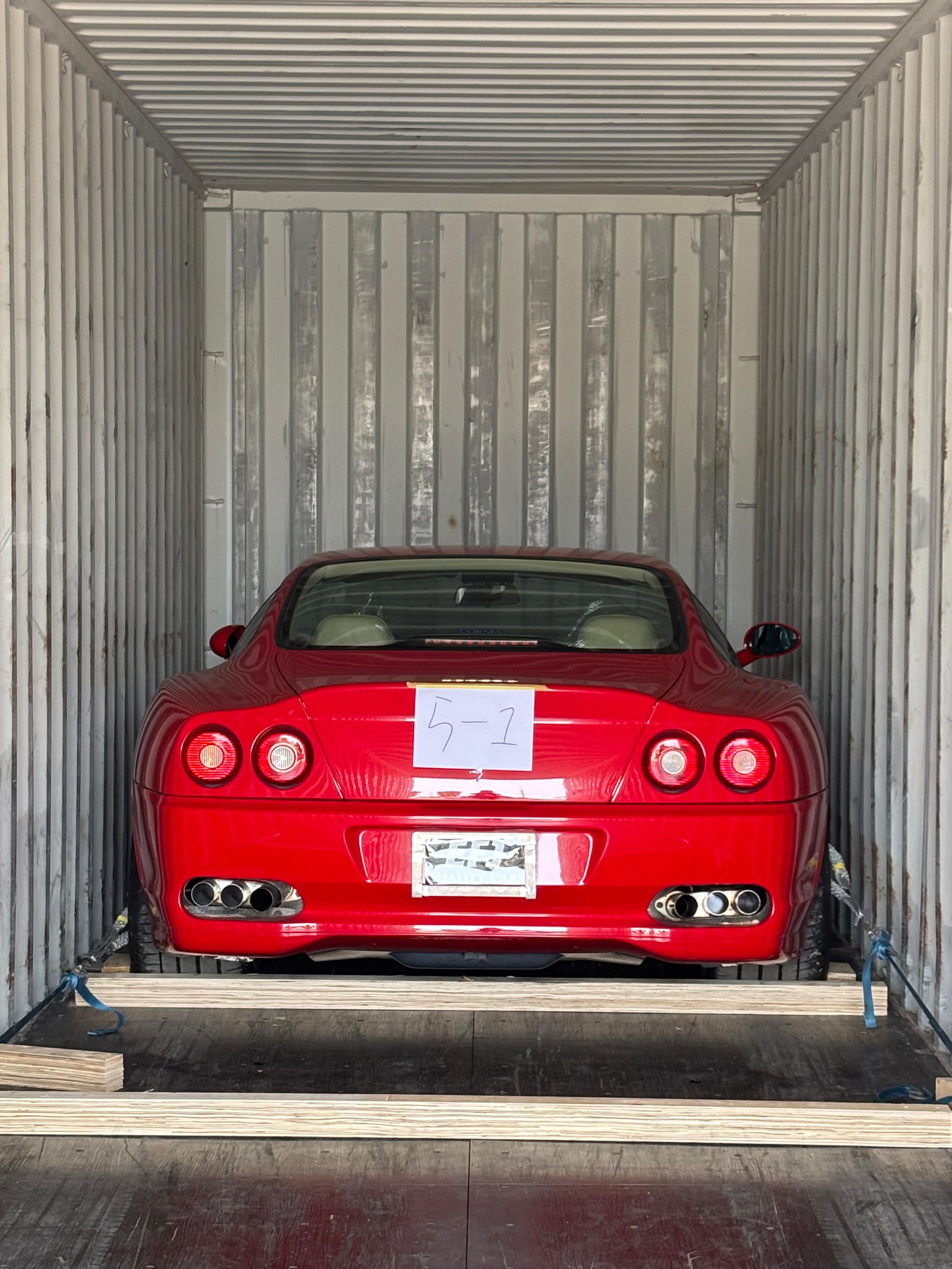 Container shipment from Japan