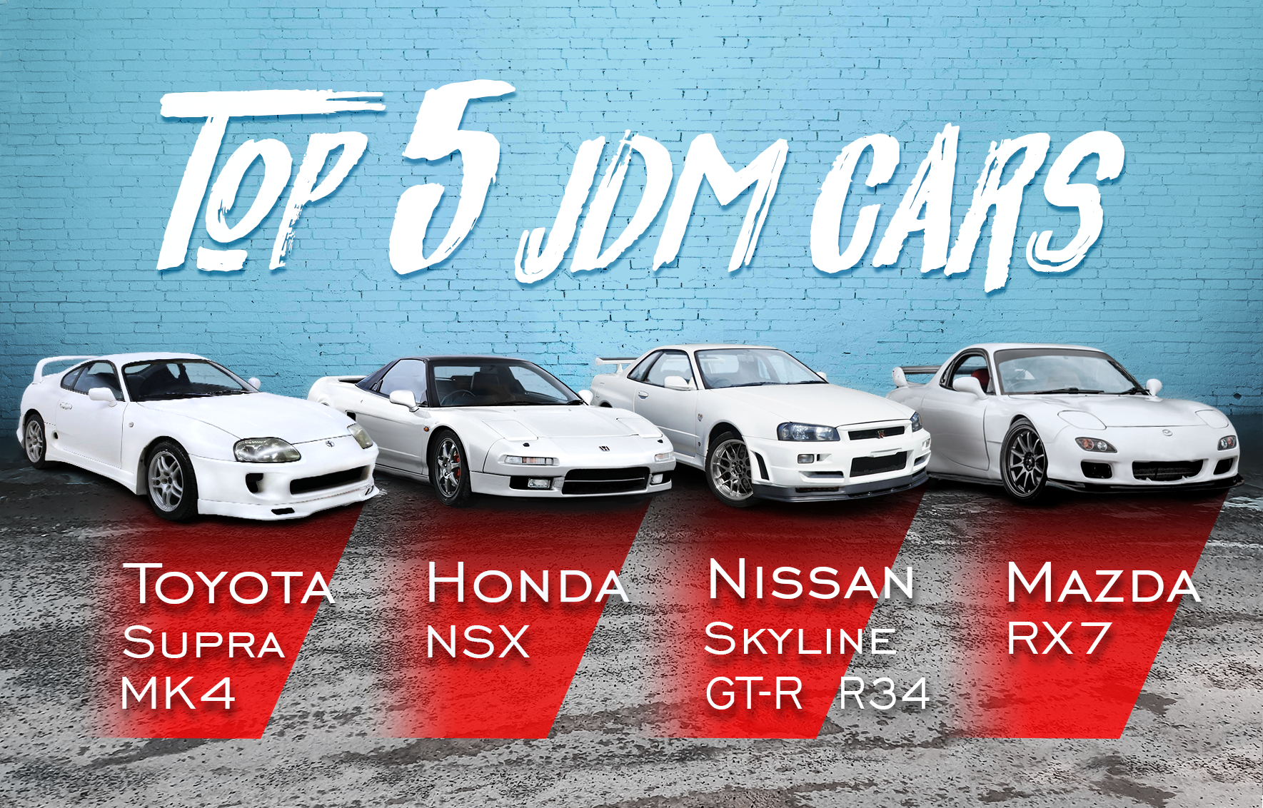 The top 5 JDM cars of all time